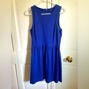 Madewell J.Crew Midi Fit & Flare Dress| Royal Blue Size M
